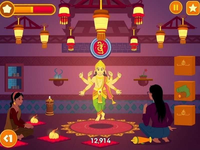 Indian Cultural Elements in Durga Devotion Place